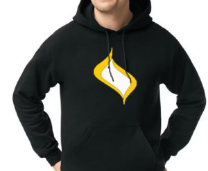 sweatshirt - black, yellow & white logo